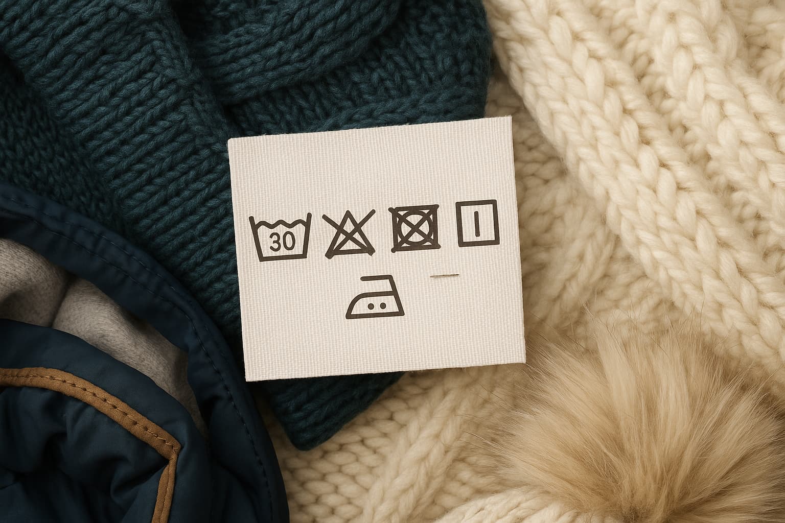 Jak czytać metki ubrań zimowych? Przewodnik po symbolach prania
